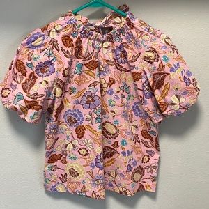 Ann Taylor Puff Sleeve Top